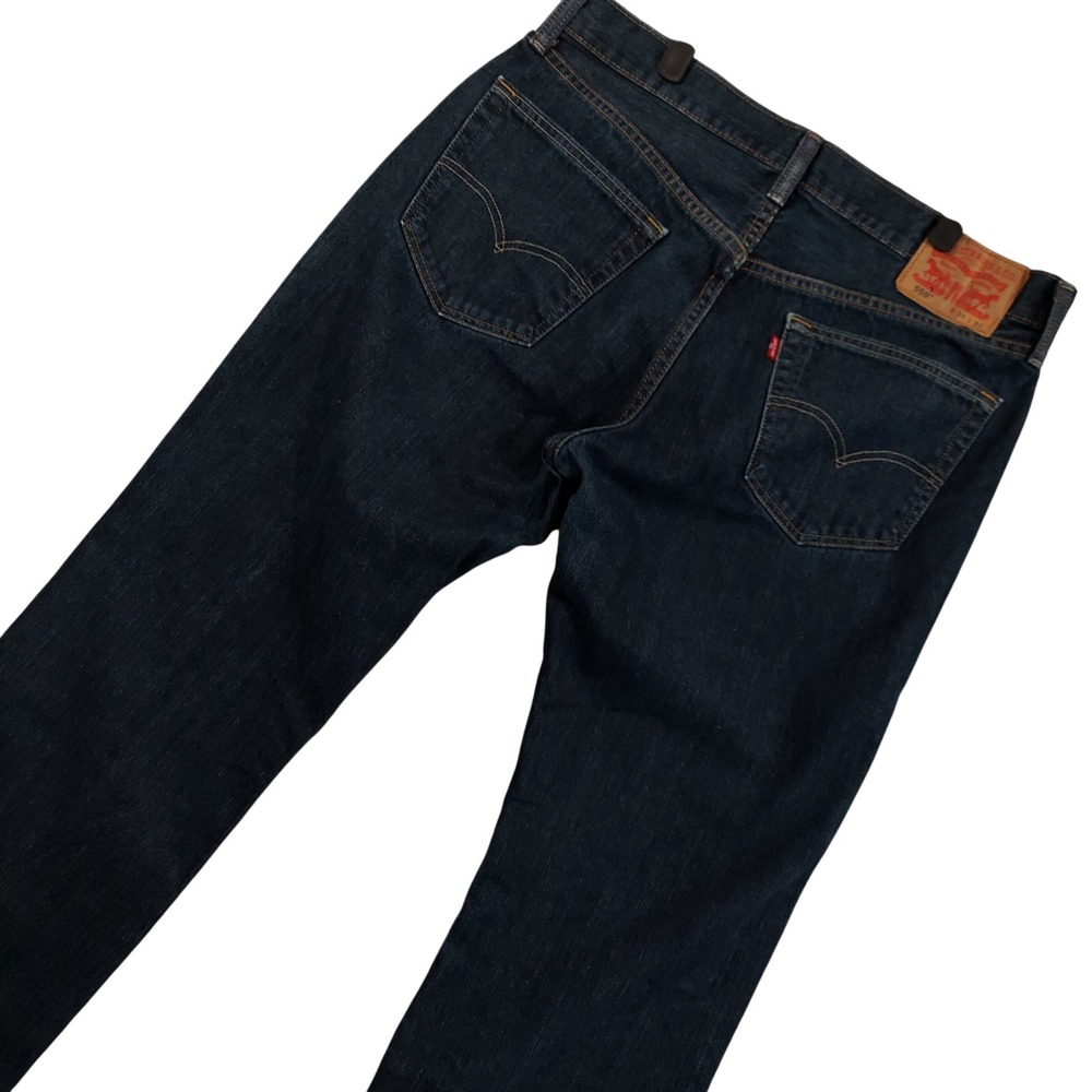 Levi's 559 Relaxed Straight Jeans Mens 34x32 Dark Wash Blue Denim 100% Cotton